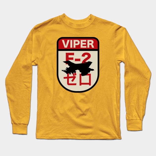 F-2 Viper Zero Long Sleeve T-Shirt by Tailgunnerstudios